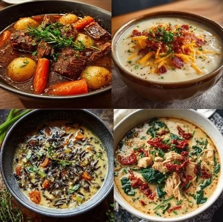 A cozy bowl of hearty winter recipes for cold days