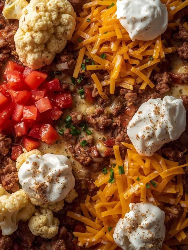 A savory keto casserole dish with cheese and vegetables, perfect for low-carb diets.