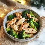 Keto Chinese Chicken and Broccoli served in a bowl