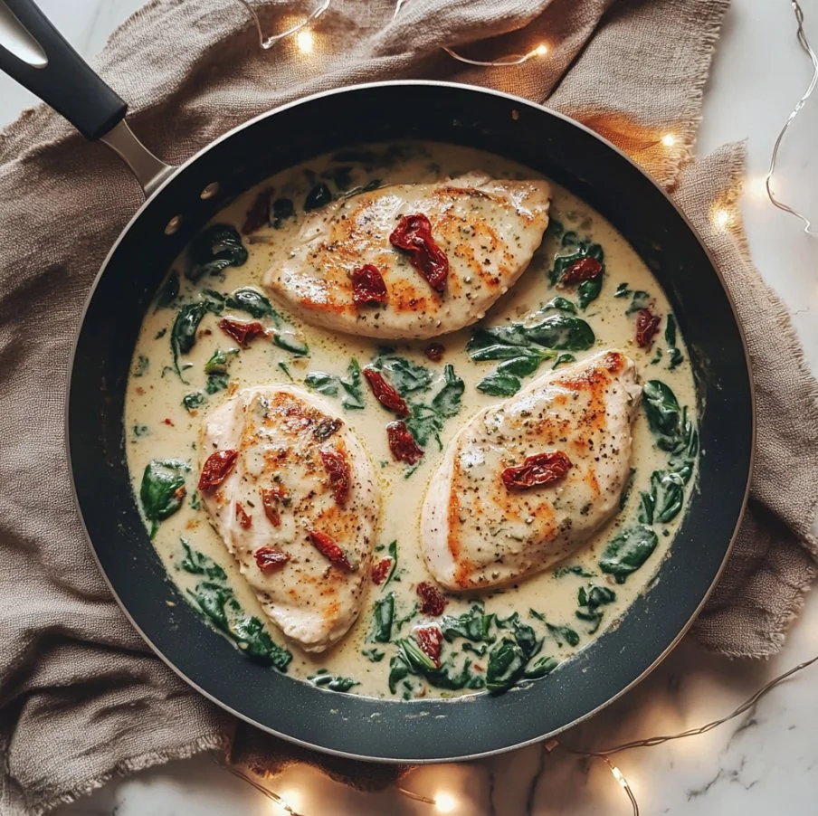 Delicious Keto Marry Me Chicken with creamy sauce and herbs